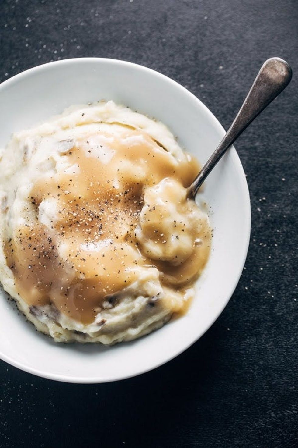 Slow cooker crockpot garlic mashed potatoes