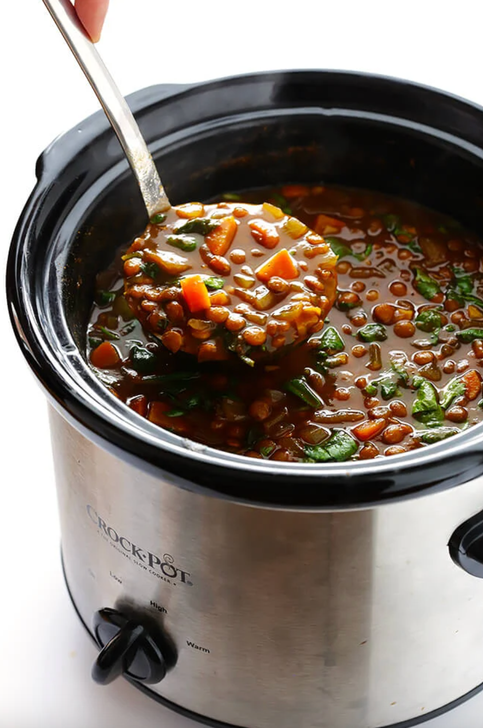 Slow Cooker Curried Lentil Soup