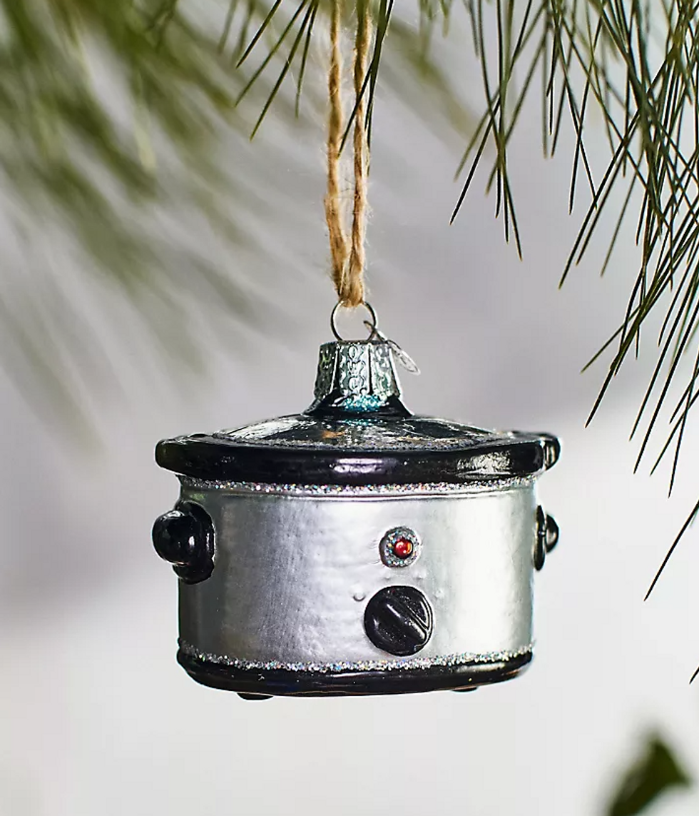 Slow Cooker Glass Ornament