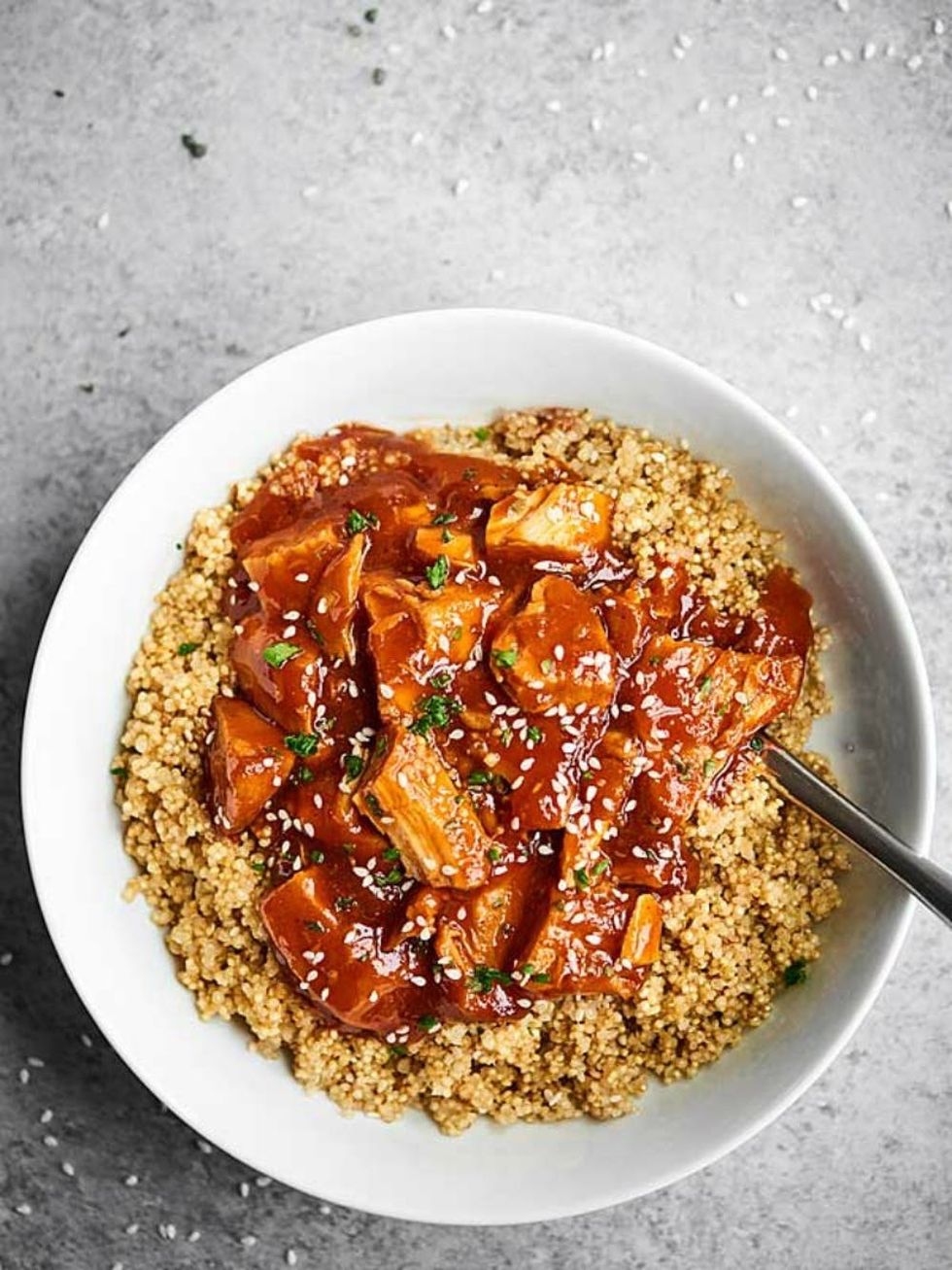 Slow Cooker Honey Sriracha Chicken Healthy Crockpot Recipes