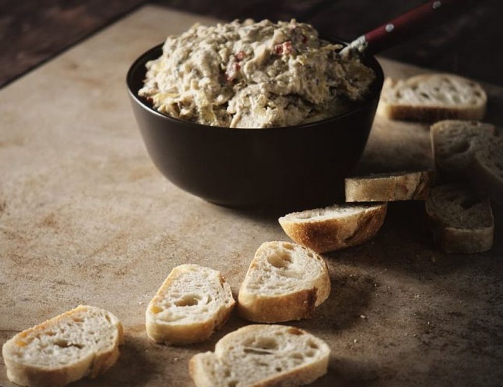 Slow Cooker Lemon Artichoke Dip