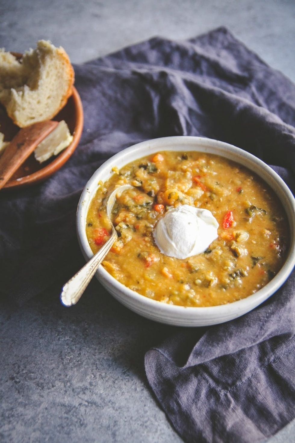 Slow Cooker Lentil and Vegetable Soup