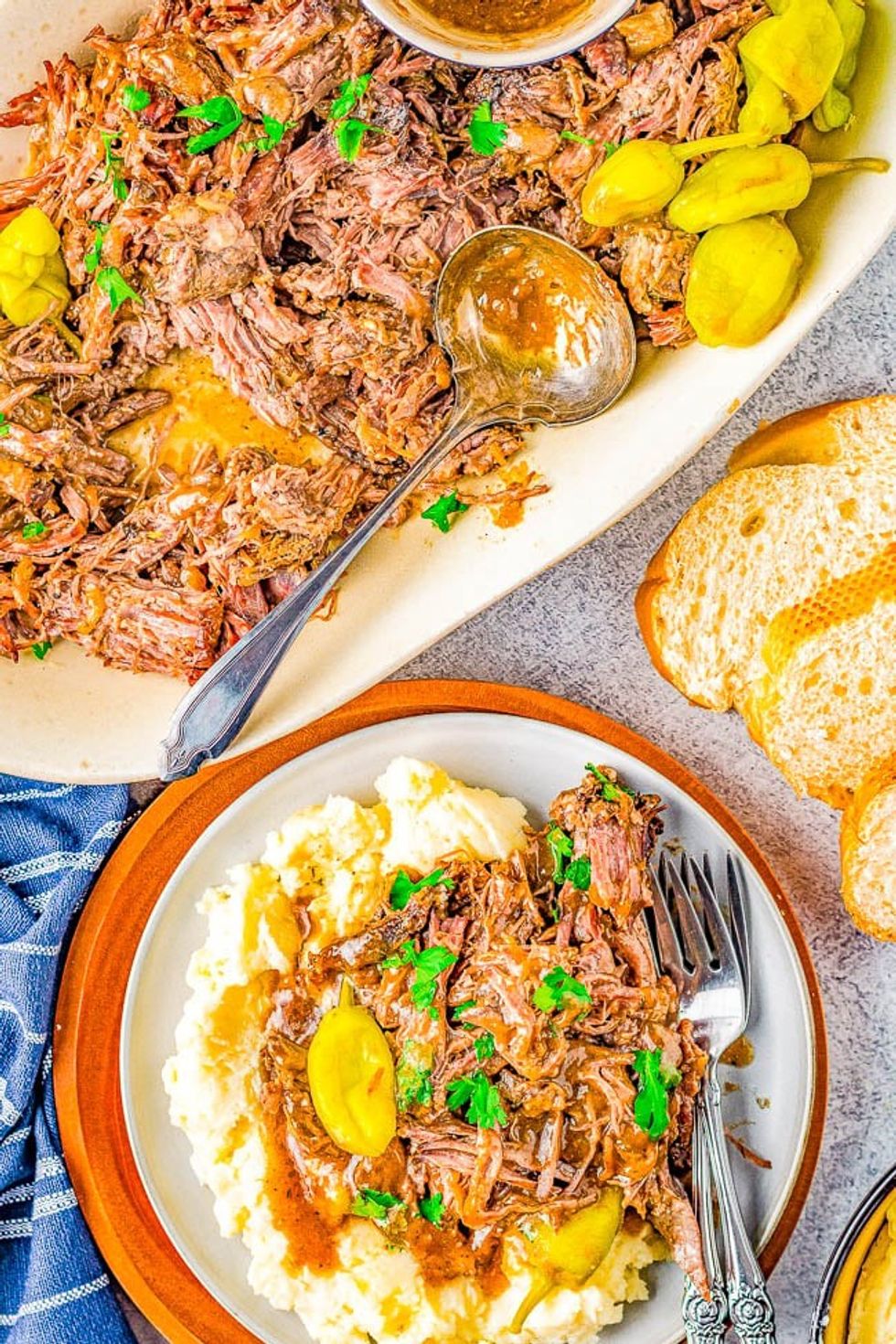 Slow Cooker Mississippi Pot Roast