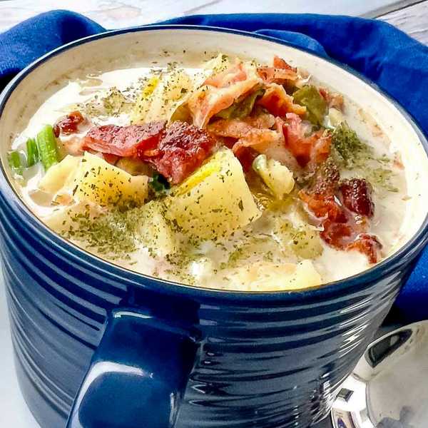 Slow Cooker Potato & Leek Soup