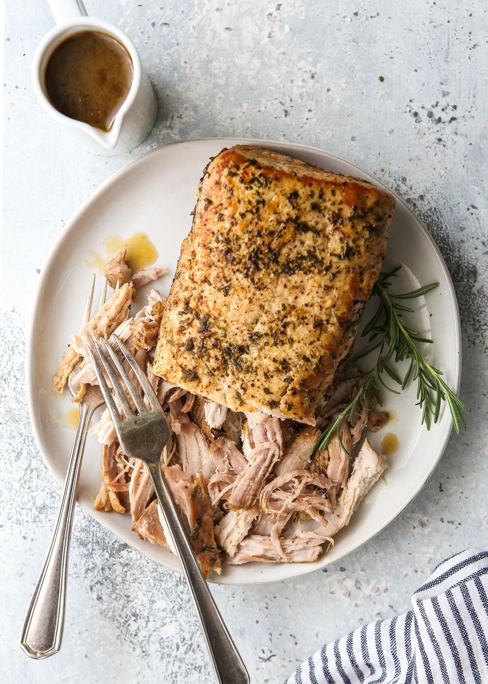Slow Cooker Rosemary Balsamic Pork Roast