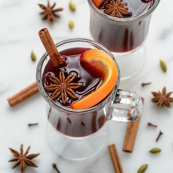 Slow Cooker Spiced Wine holiday cocktails