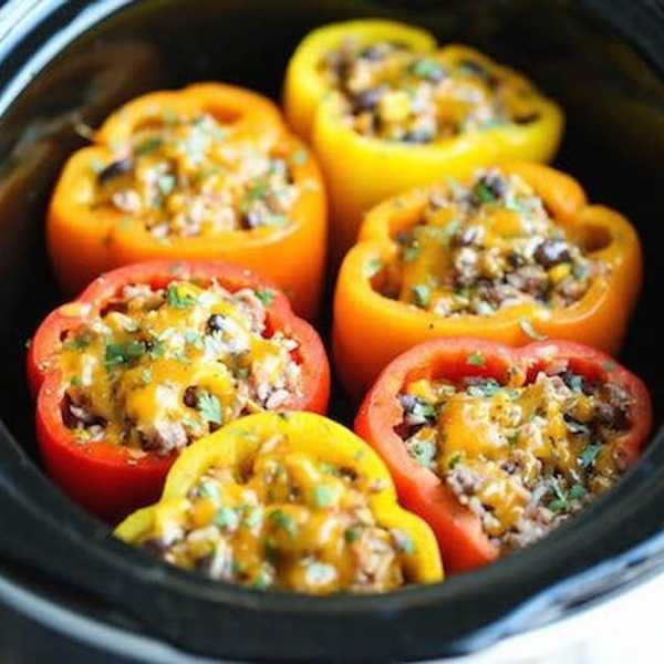 Slow Cooker Stuffed Peppers
