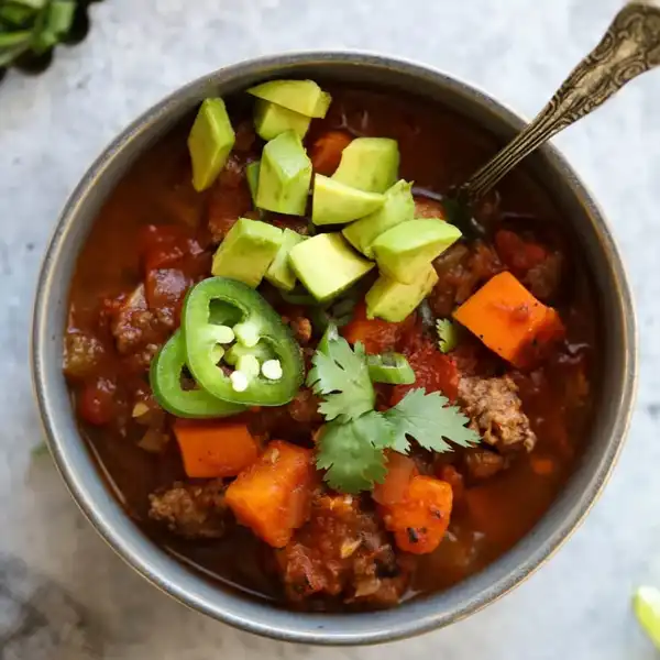 slow cooker sweet potato chili