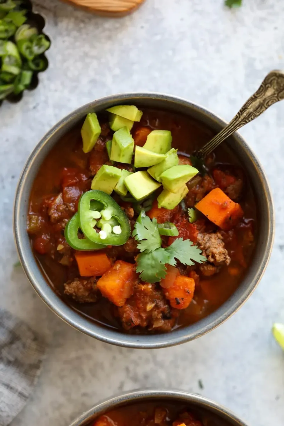 slow cooker sweet potato chili