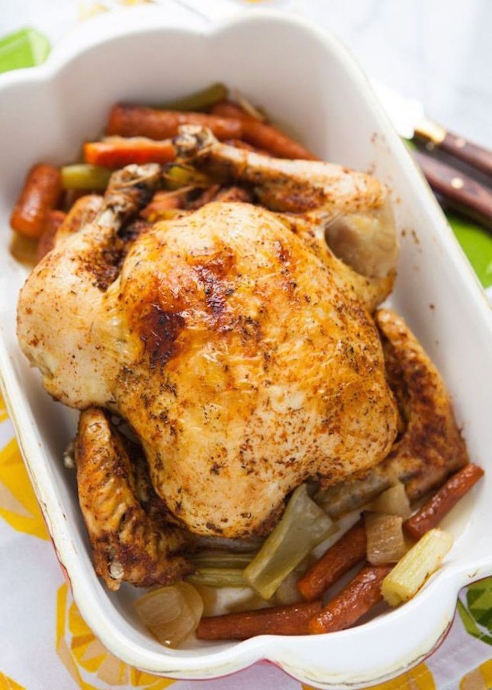 Slow Cooker Whole Roasted Chicken
