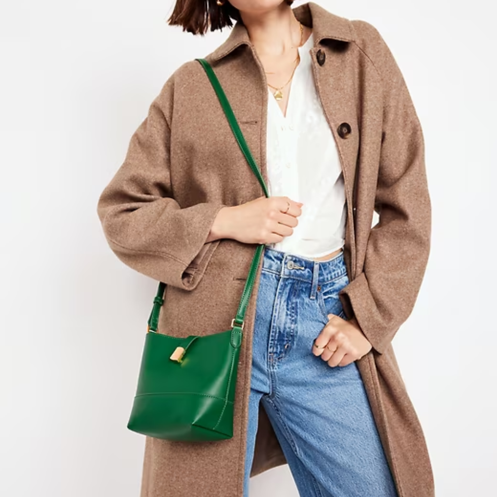 Small Preppy Bucket Crossbody Bag