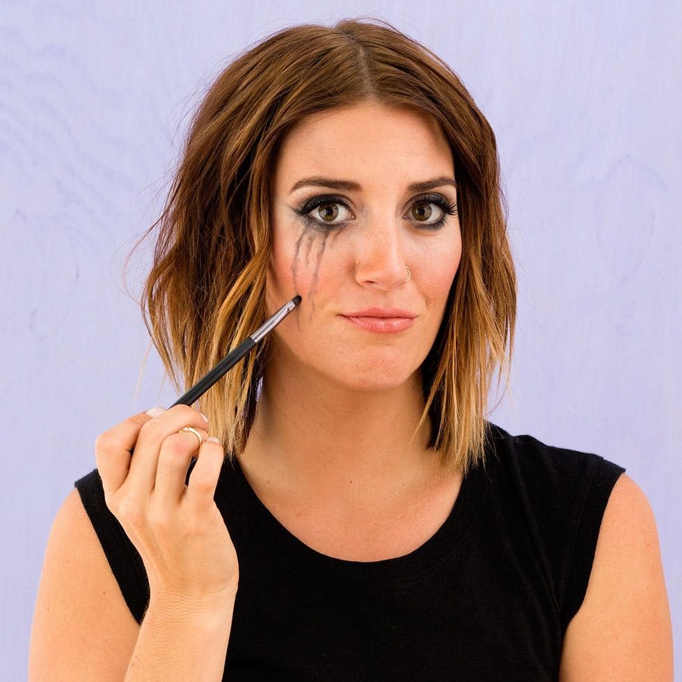 smearing cry makeup down your face