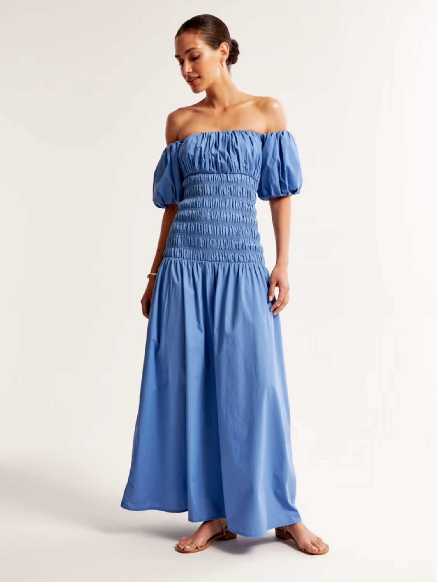 Smocked Drop-Waist Maxi Dress\u200b