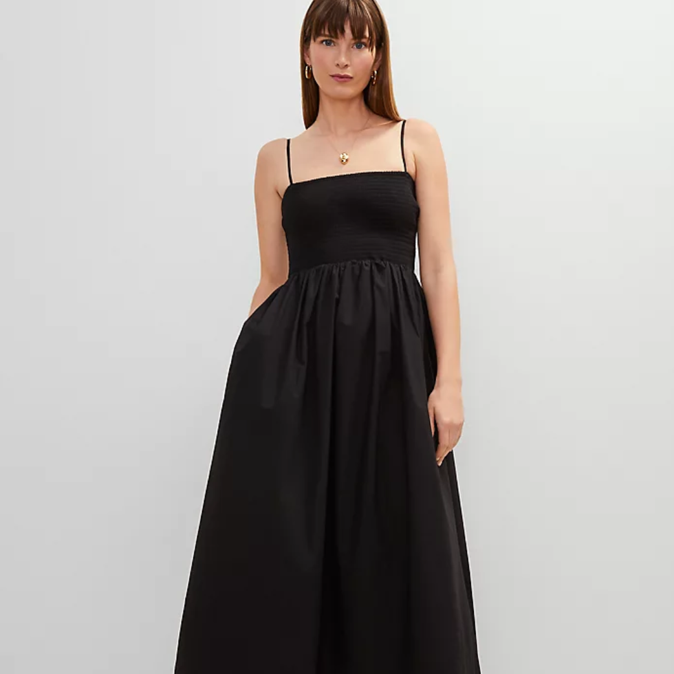 Smocked Maxi Flare Dress