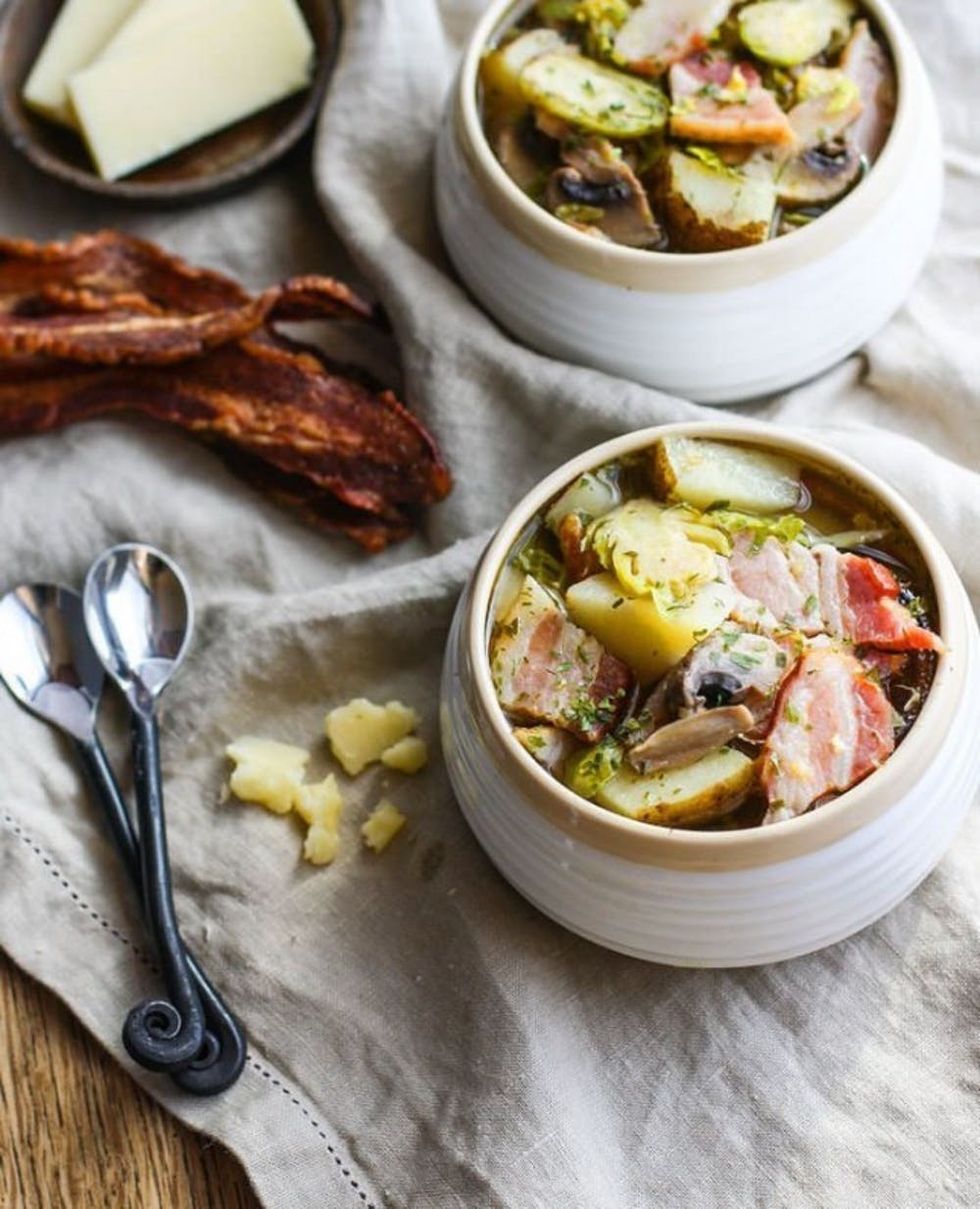 Smoked Bacon Veggie Soup