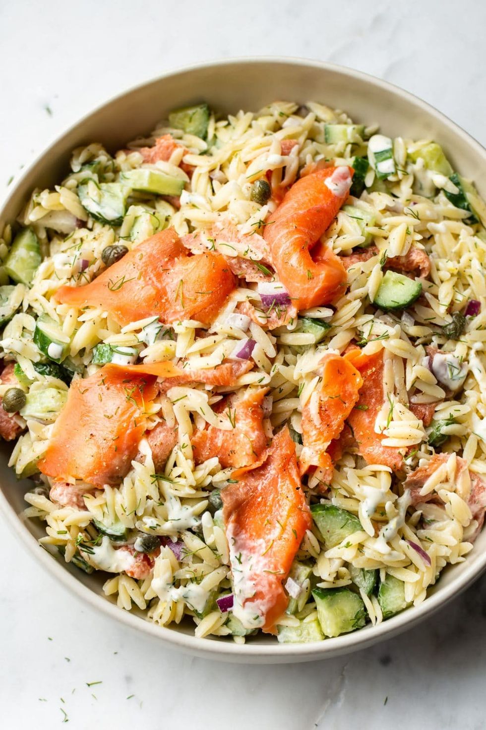 Smoked Salmon Pasta Salad