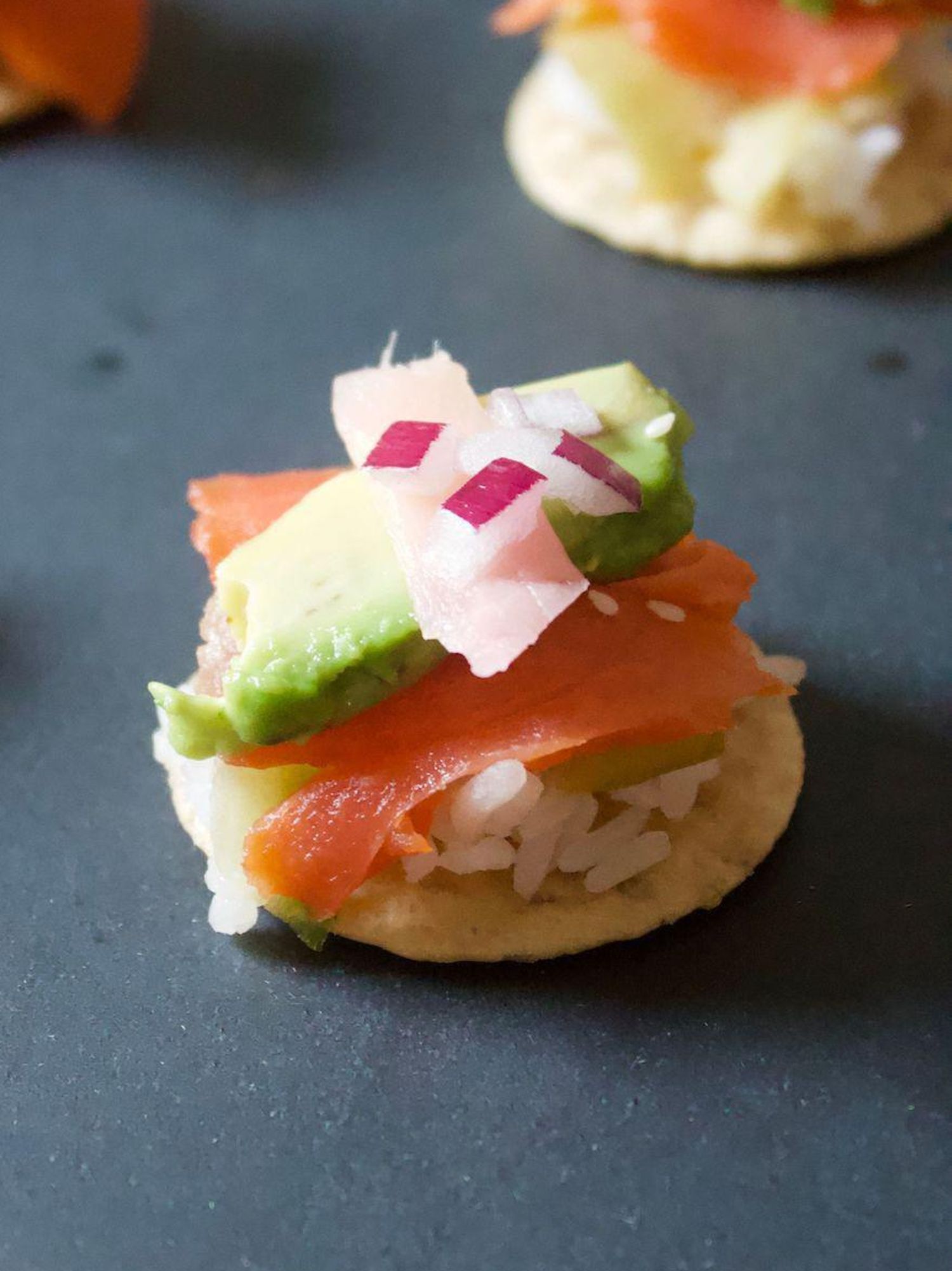 Smoked Salmon Poke Bites