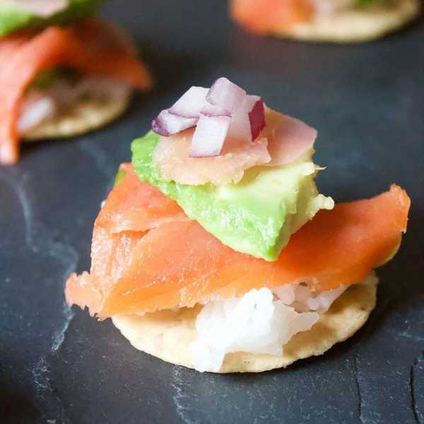 Smoked Salmon Poke Bites