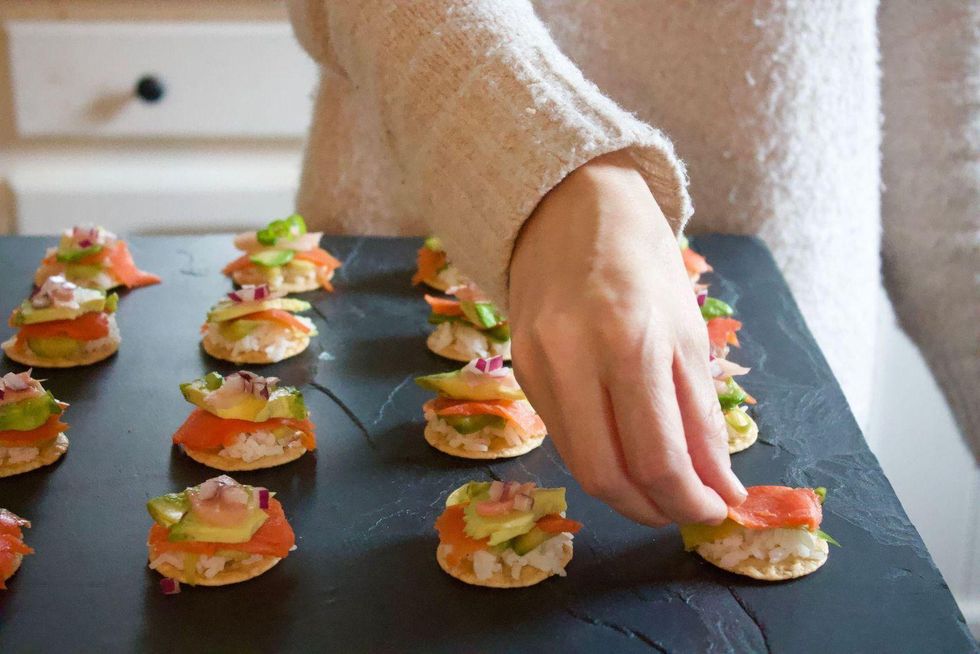 Smoked Salmon Poke Bites