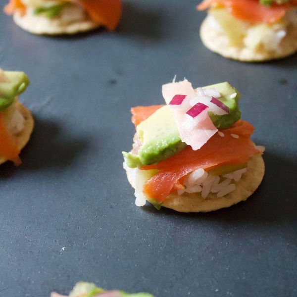 Smoked Salmon Poke Bites