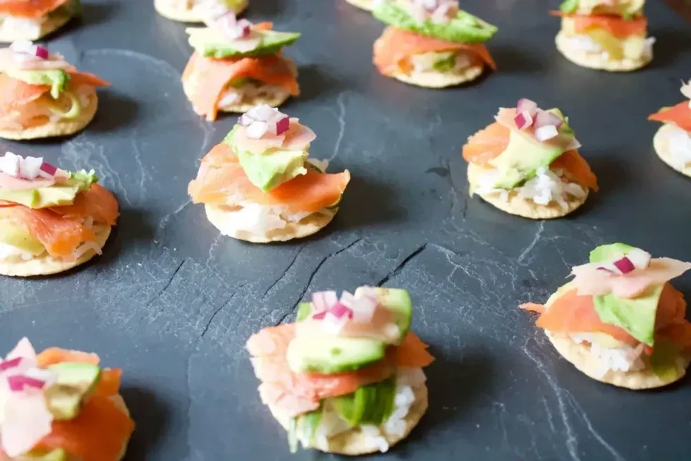 Smoked Salmon Poke Bites