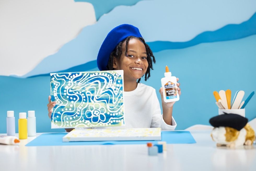 smoothing soothing glue art activities for kids