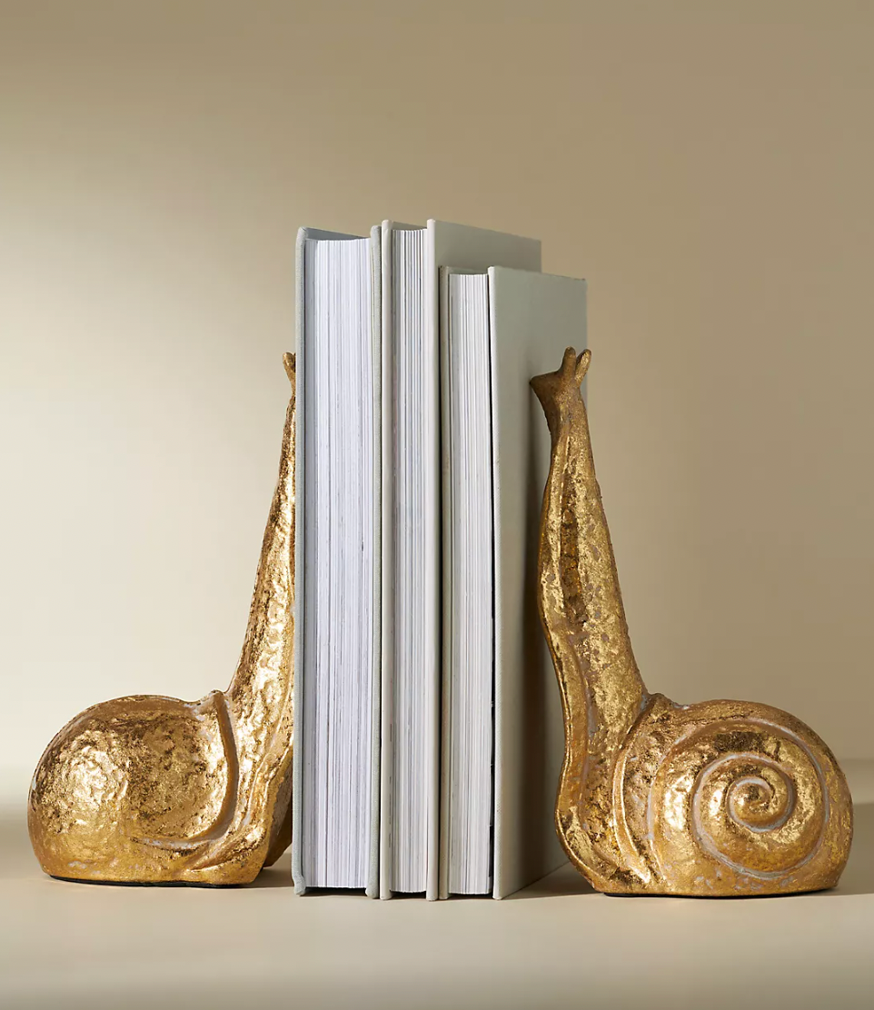 snail bookends