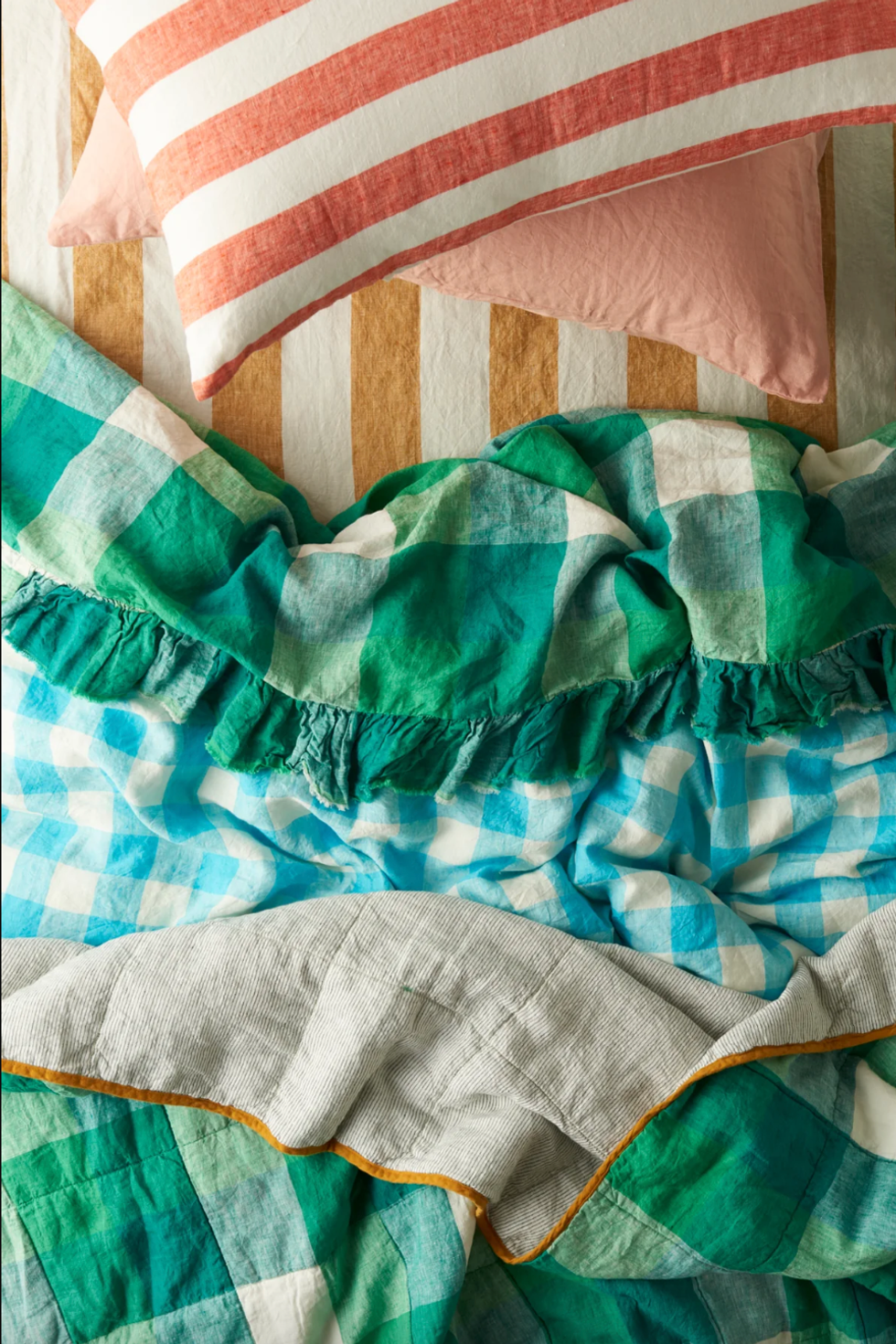 Society of Wanderers Striped Sheets