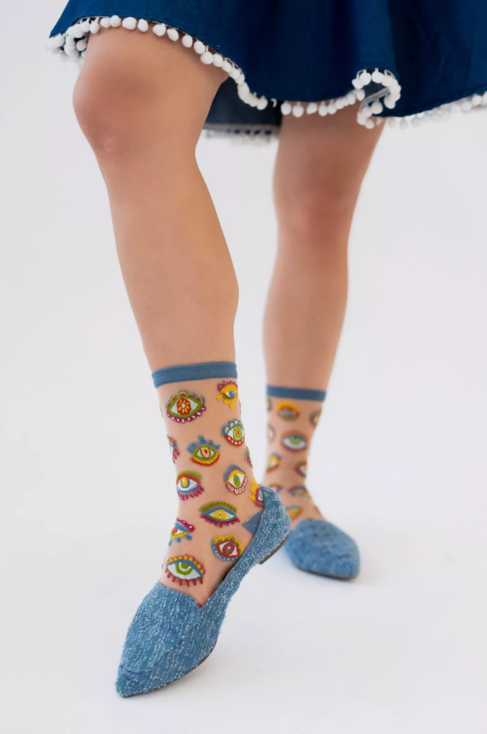 Sock Candy Evil Eye Sheer Sock