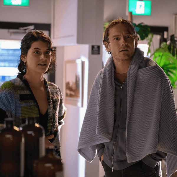 Sofia Black-D'Elia and Lewis Pullman of Remarkably Bright Creatures