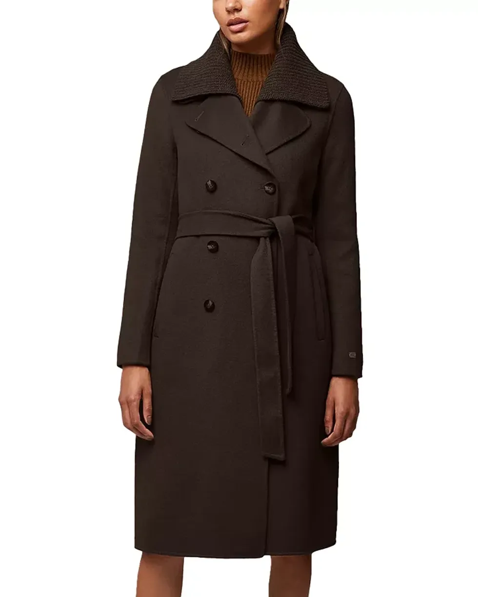 Soia & Kyo Ribbed Collar Coat