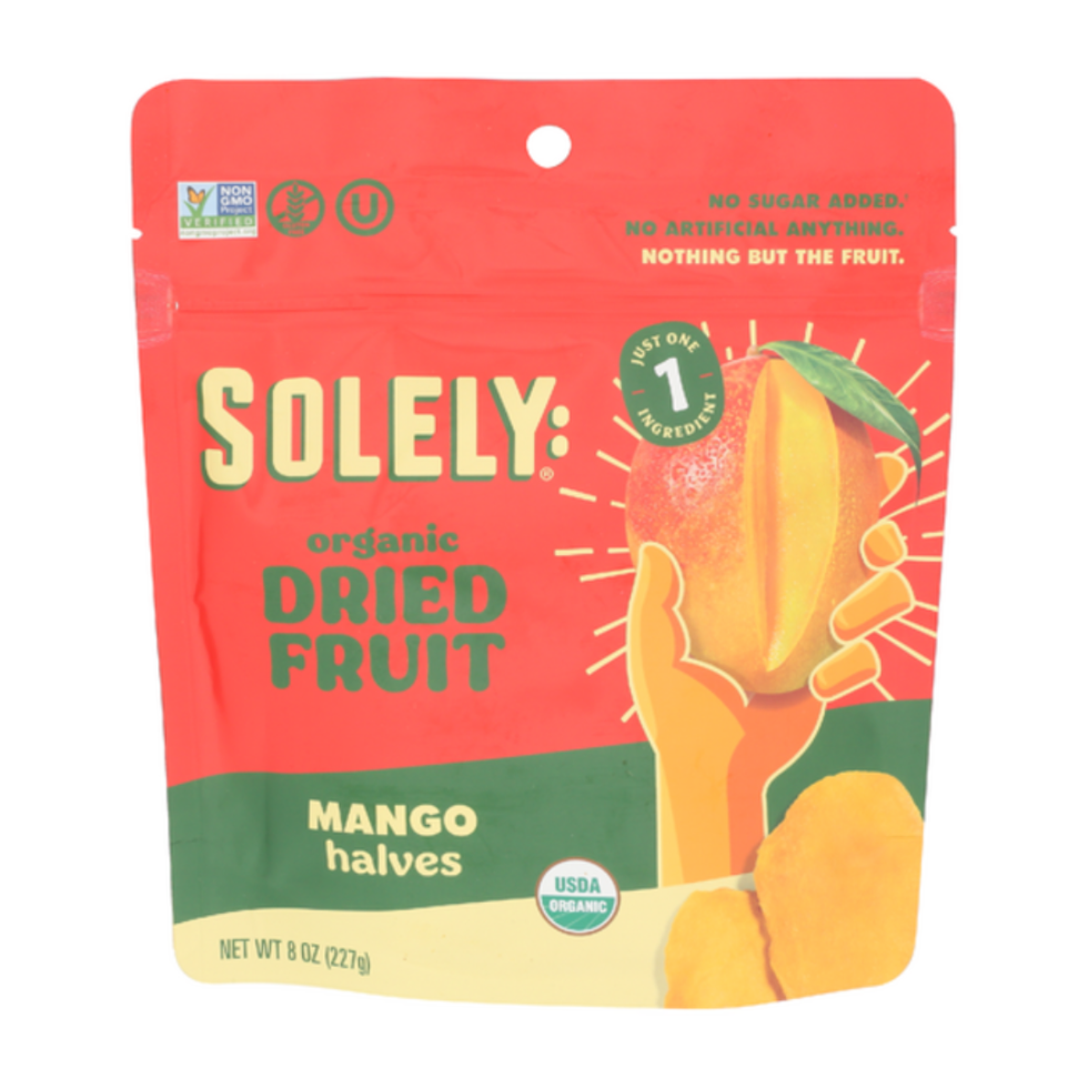 Solely Organic Dried Mango Halves