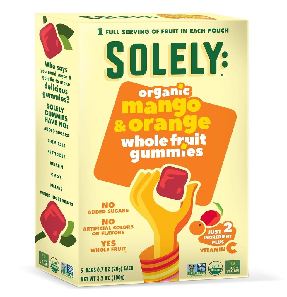Solely Organic Mango & Orange Whole Fruit Gummies