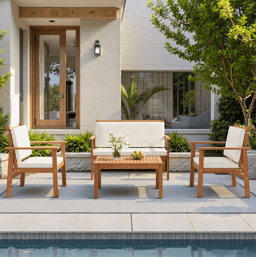 Solid Acacia Wood Outdoor Seating