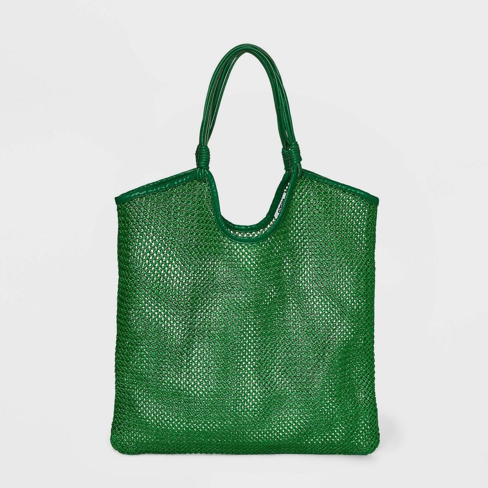 Solid Shopper Tote Bag