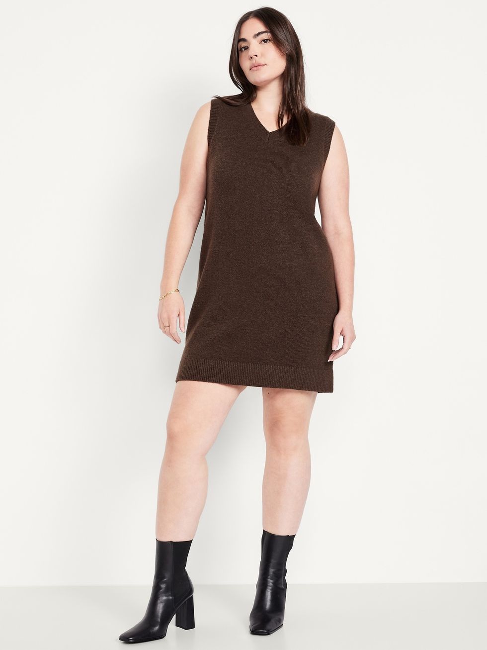 SoSoft Sleeveless Mini Sweater Dress