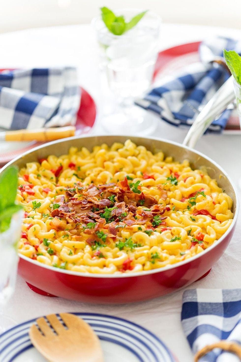 Southern Skillet Pimento Mac and Cheese