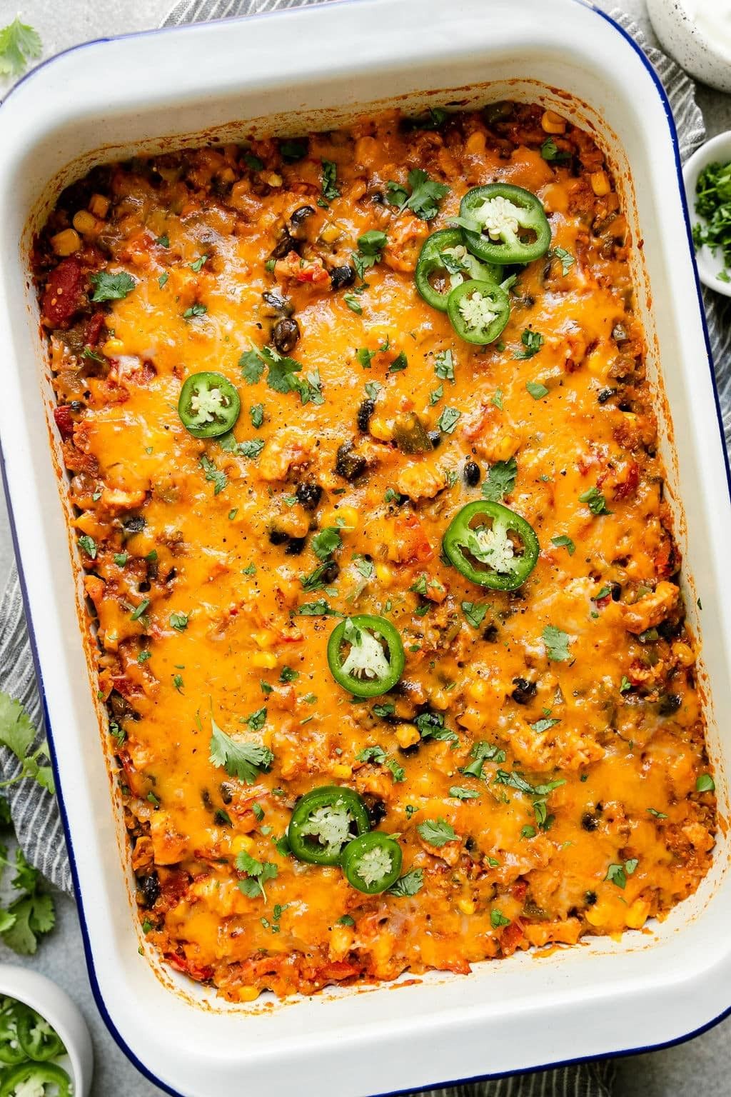 Southwest Chicken + Quinoa Bake