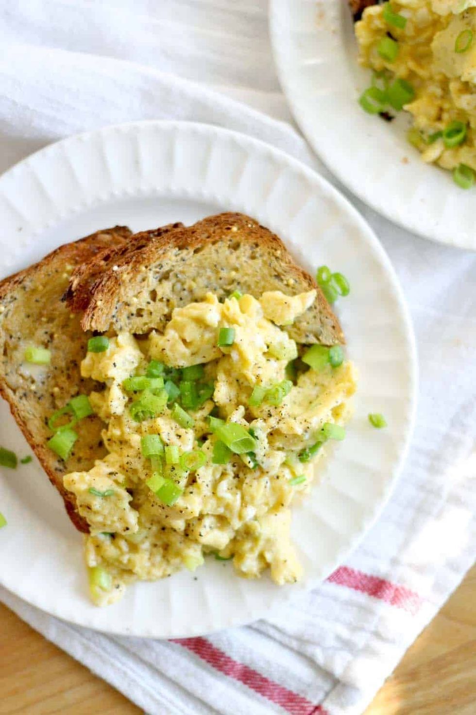 Soy Sauce and Green Onion Scrambled Eggs