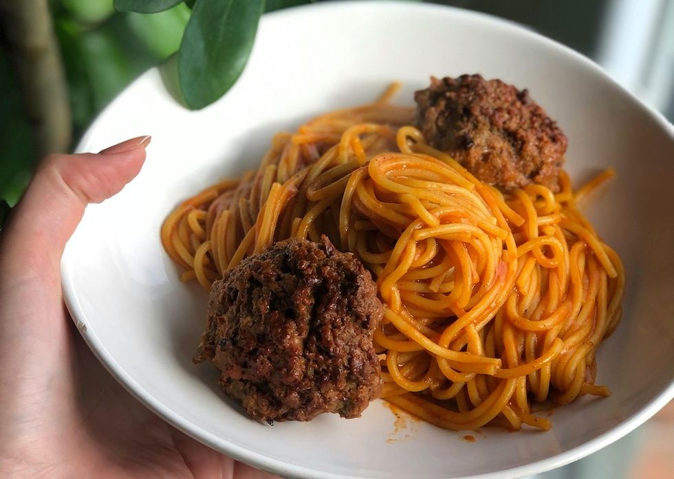 spaghetti and meatballs
