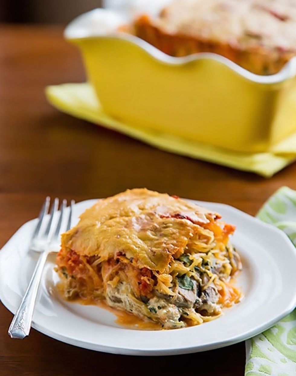 Spaghetti Squash Pesto Lasagna