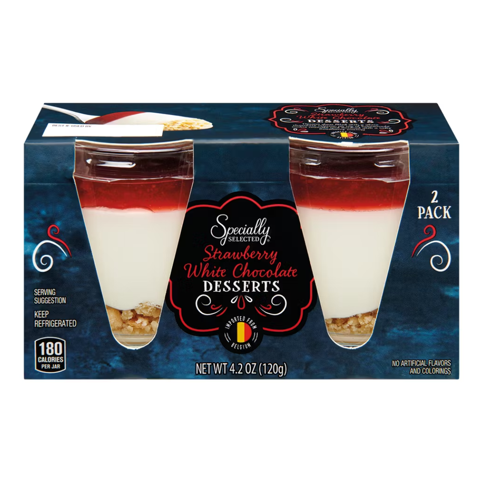 Specially Selected Raspberry White Chocolate Mousse Dessert Cups