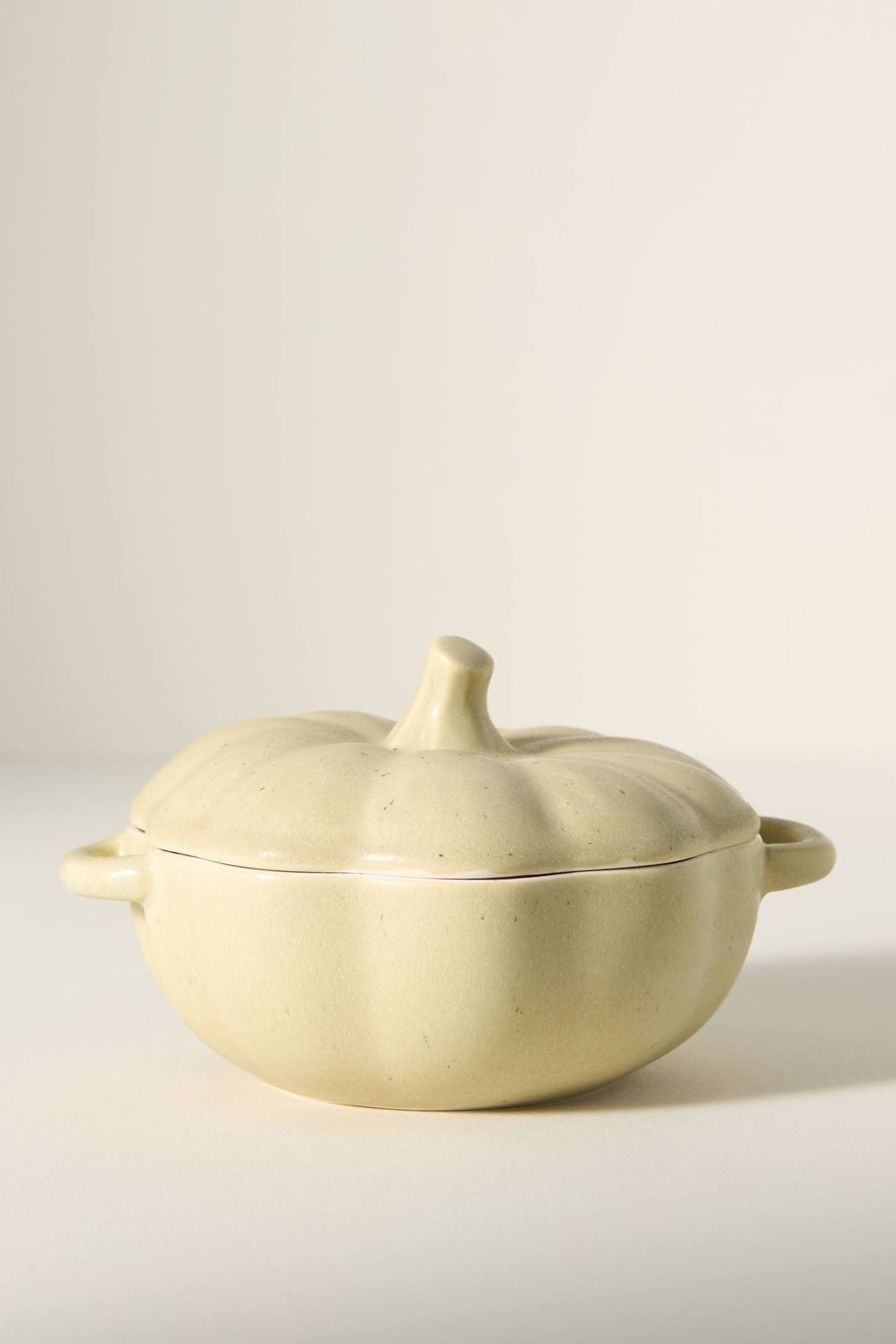 Speckled Stoneware Pumpkin Cocotte