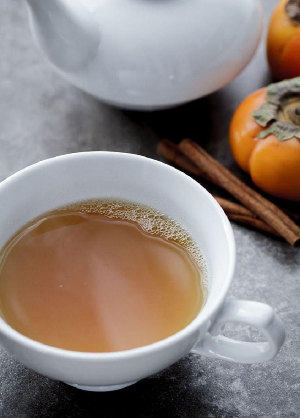 Spiced Persimmon Turmeric Tea