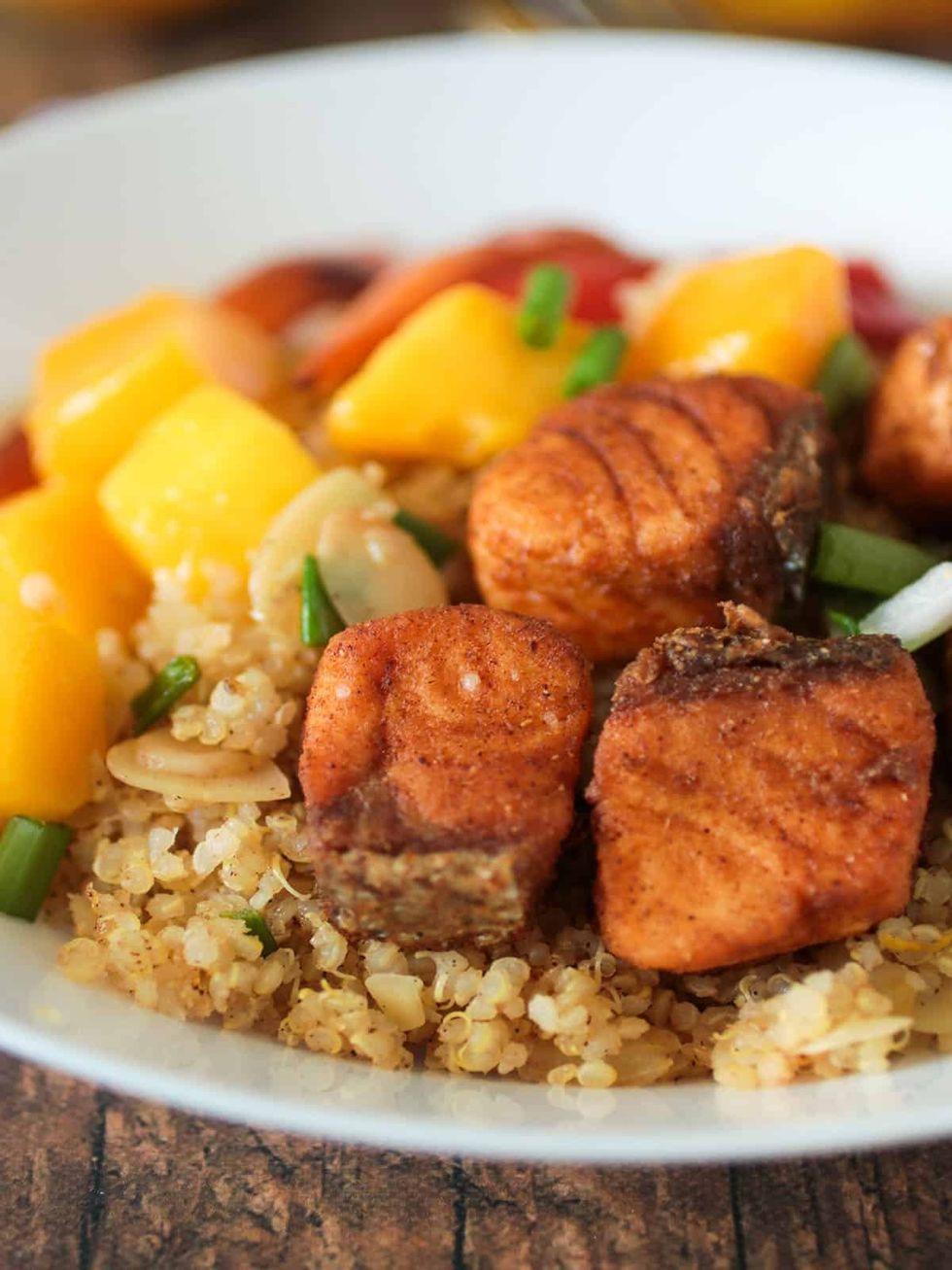 Spiced Salmon with Lemon Quinoa