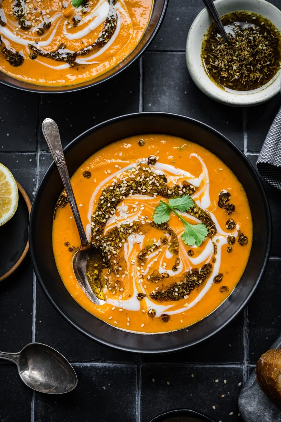 Spicy Carrot and Lentil Soup