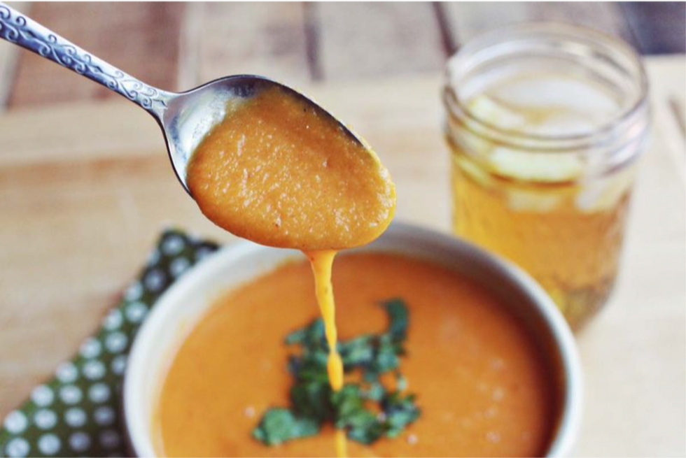 Spicy Chipotle Sweet Potato Soup