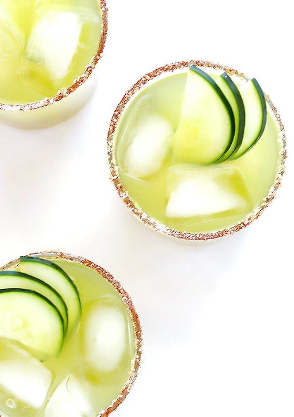 spicy cucumber margaritas