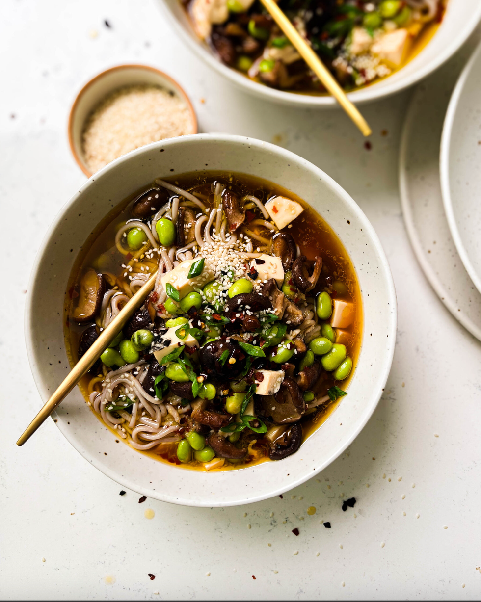 Spicy Mushroom Noodle Soup