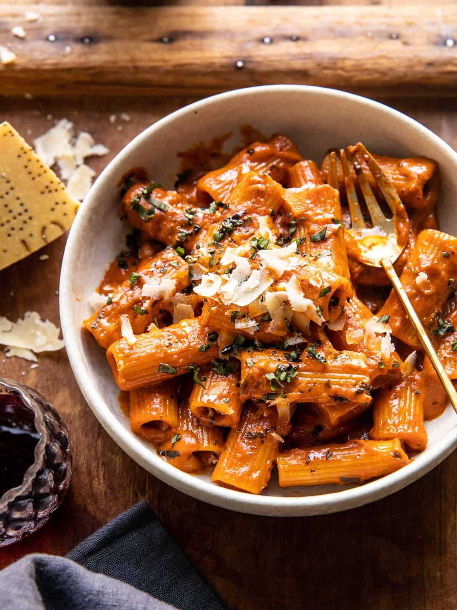 Spicy Pesto Pasta Alla Vodka